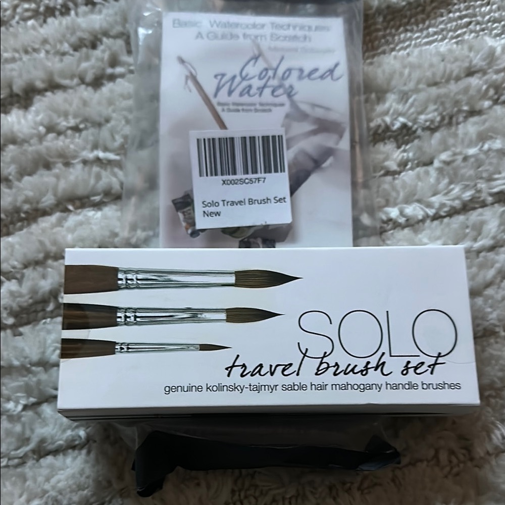 Solo Travel Brush Set - Mahogany Handle Brushes